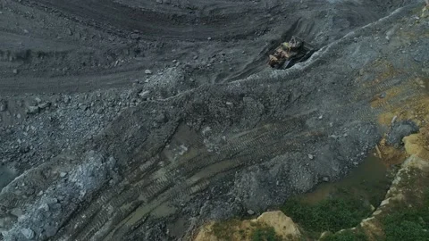 Aerial View of Surface Coal Mining in Indiana 5 Vídeos de archivo 236312618
