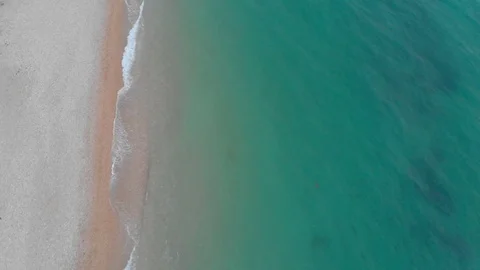 Aerial view surface of sea waves 库存影片 89596023