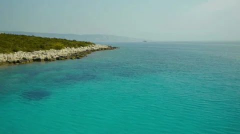 Aerial view of surface shallow water Stock-Footage 44978625