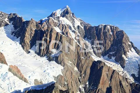 Aerial view of suthern alpine alps Stock Photos