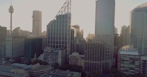 Aerial view of the Sydney City Skyline. Sydney  Australia. Stock Footage