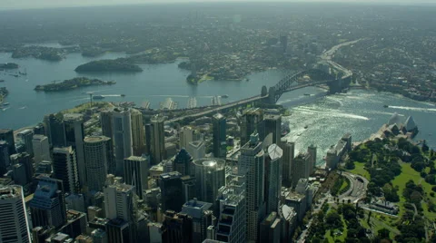 Sydney Harbour Sydney Aerial Stock Video Footage | Royalty Free Sydney ...