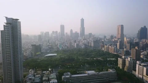 Aerial view from Taiwan Stockbeeldmateriaal 155669862
