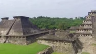 Aerial View Of Tajin Ruins Stock Footage