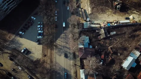 Aerial View of Tambov Streets Vídeos de archivo 341268043