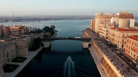 Aerial view of Taranto Stock Footage 162253684