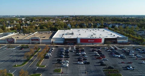 An aerial view of Target Stock Footage 129200374