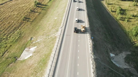 Aerial view of technical car Stock Footage 93163962