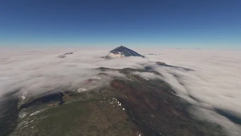 Aerial view of the Teide Observatory in Izaña. Tenerife. Spain Video stock 273276475
