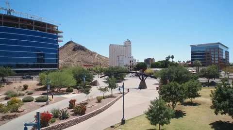 Aerial view of Tempe Beach Park Stock Footage 59671409