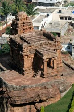 Aerial View of Temple Stock Photos