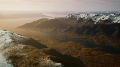 Aerial view of the terrain in Mountain Range Nature Reserve Stock Footage 230219854