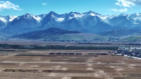 Aerial view of the terrain in Mountain Range Nature Reserve Stock Footage 325087476