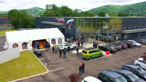 Aerial View Territory And Constructions Of The Modern Plant. Stock Footage 128763799