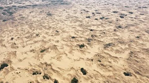 Aerial View of the Textures and Patterns of the Desert Sands. Beautiful lands Stock Photos