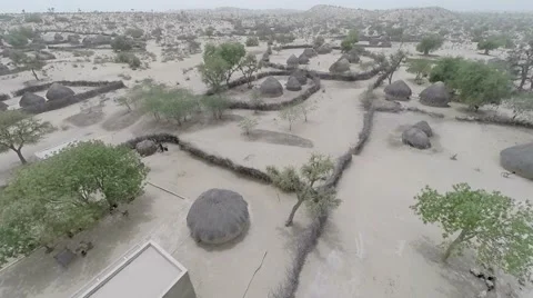 Aerial view of tharr sindh Stock Footage 55490538
