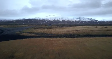 Aerial View of Þórsmörk Stock Footage 91023170