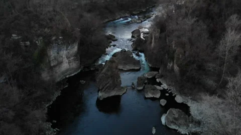 Aerial view of "the three horns" Stock Footage 130196636