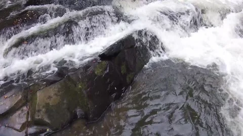 Aerial view of Toccoa river Video stock 48139950