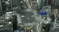 Aerial View of Tokyo Crossroad, Japan, Intersection, Commute, blurred logos HD Footage