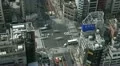 Aerial View of Tokyo Crossroad, Japan, Intersection, Commute, Car, time lapse HD Footage