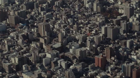Aerial View of Tokyo from the Skytree Stock Footage 44912905