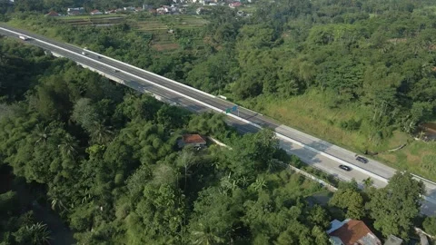 Aerial view of tollroad 9 Stock Footage 292043953