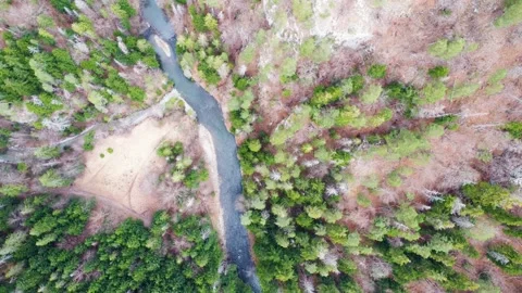 Aerial View of Tomasovsky View, Slovak Paradise Stock Footage 284101795