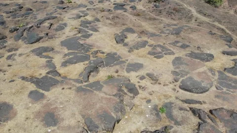 Aerial View Top to Bottom Over Ancient Chapora Fort in North Goa, India 스톡 동영상 130492059