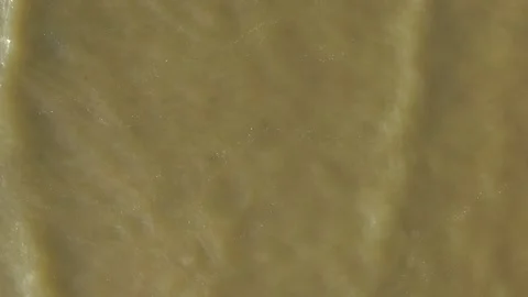 Aerial view from top to bottom, the sea waves of the Baltic Sea smoothly roll Stock Footage 168933838