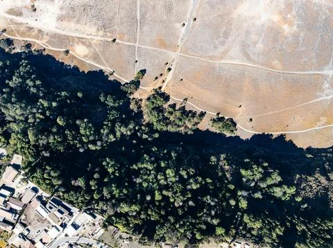 Aerial view top down of Volcano land texture, Abstract nature Background at.. Fotos Stock