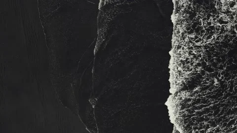 Aerial view, top down of waves in the Pacific Ocean Stock Footage 146341204