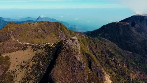 Aerial view top Mount Arjuno Indonesia Stock Footage 289322755