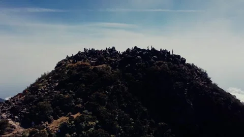 Aerial view top Mount Arjuno Indonesia Stock Footage 289322760