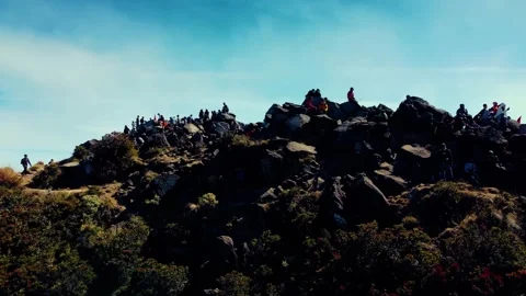 Aerial view top Mount Arjuno Indonesia Stock Footage 289322793