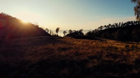 Aerial view top Mount Arjuno Indonesia Stock Footage 289323364