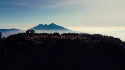 Aerial view top Mount Arjuno Indonesia Stock Footage 289323688