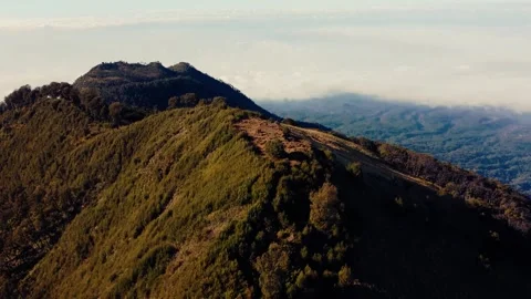 Aerial view top Mount Arjuno Indonesia Stock Footage 289323729