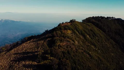 Aerial view top Mount Arjuno Indonesia Stock Footage 289323770