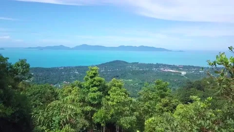 Aerial view On the top mountain Stock Footage 140661837