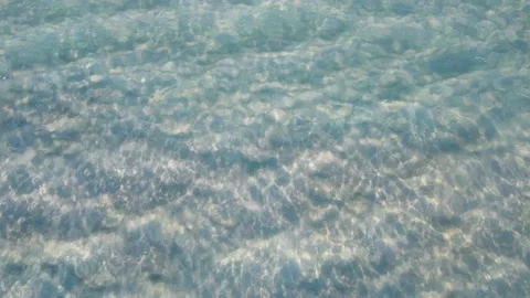 Aerial view top view beach sea sand sunny water wave crystal Phuket Thailand Stock Footage 151020233