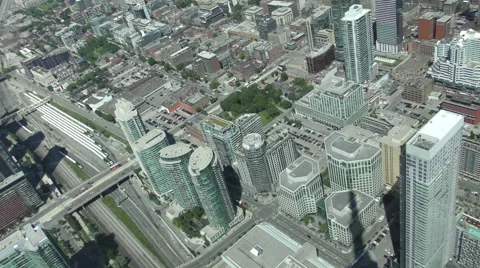 Aerial view of Toronto Canada Stock Footage 52807215
