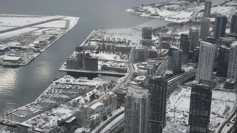 Aerial view of Toronto Stock Footage 84637964
