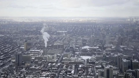 Aerial view of Toronto Stock Footage 84638771