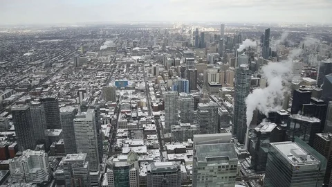 Aerial view of Toronto Stock Footage 84640228