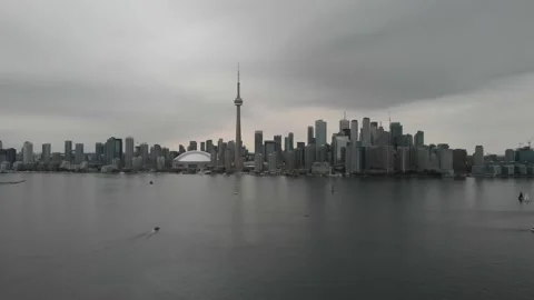 Aerial view of Toronto  Stock Footage 143206003