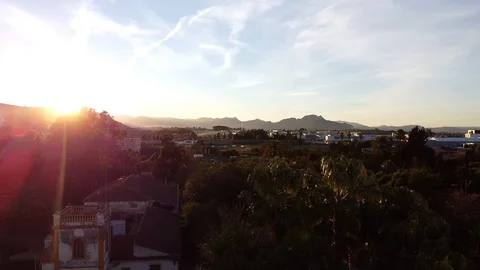 Aerial view of Torre Cremada park in Denia Stock-Footage 122279148
