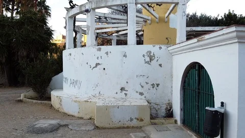 Aerial view of Torre Cremada park in Denia Stock-Footage 122279197