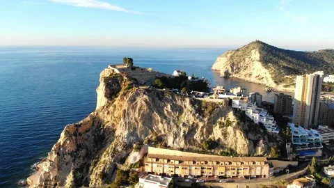 Aerial view of Tossal de la Cala, Benidorm, Spain Vidéo 153222001
