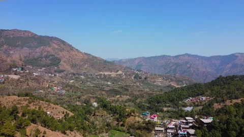 Aerial View towards Mountains Stock Footage 149980669